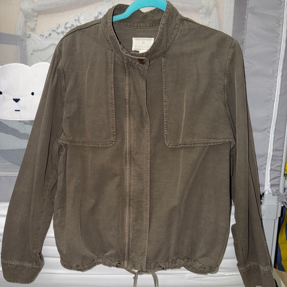 Caslon Women's Utility Jacket in Brown